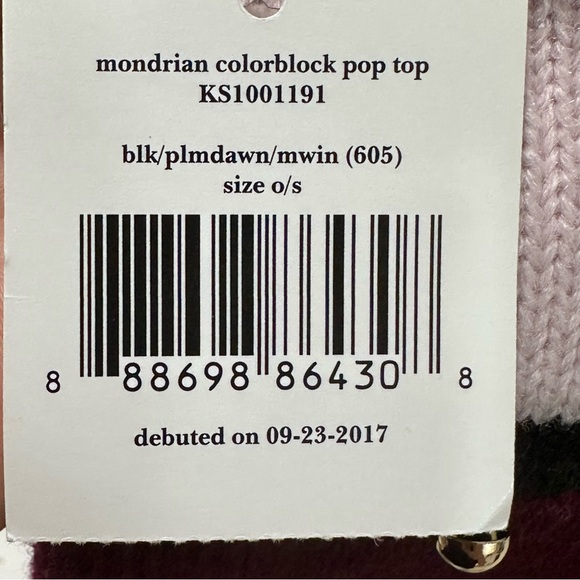 Kate Spade One Size Mondrian Pop Top Mittens Winter Travel - Picture 9 of 9
